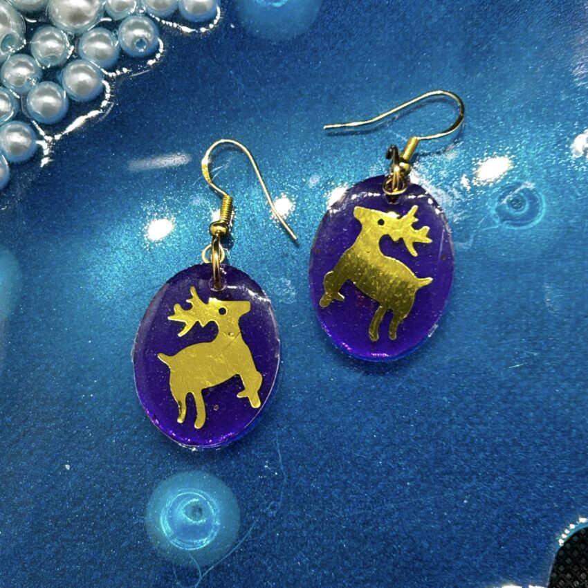 Reindeer earrings