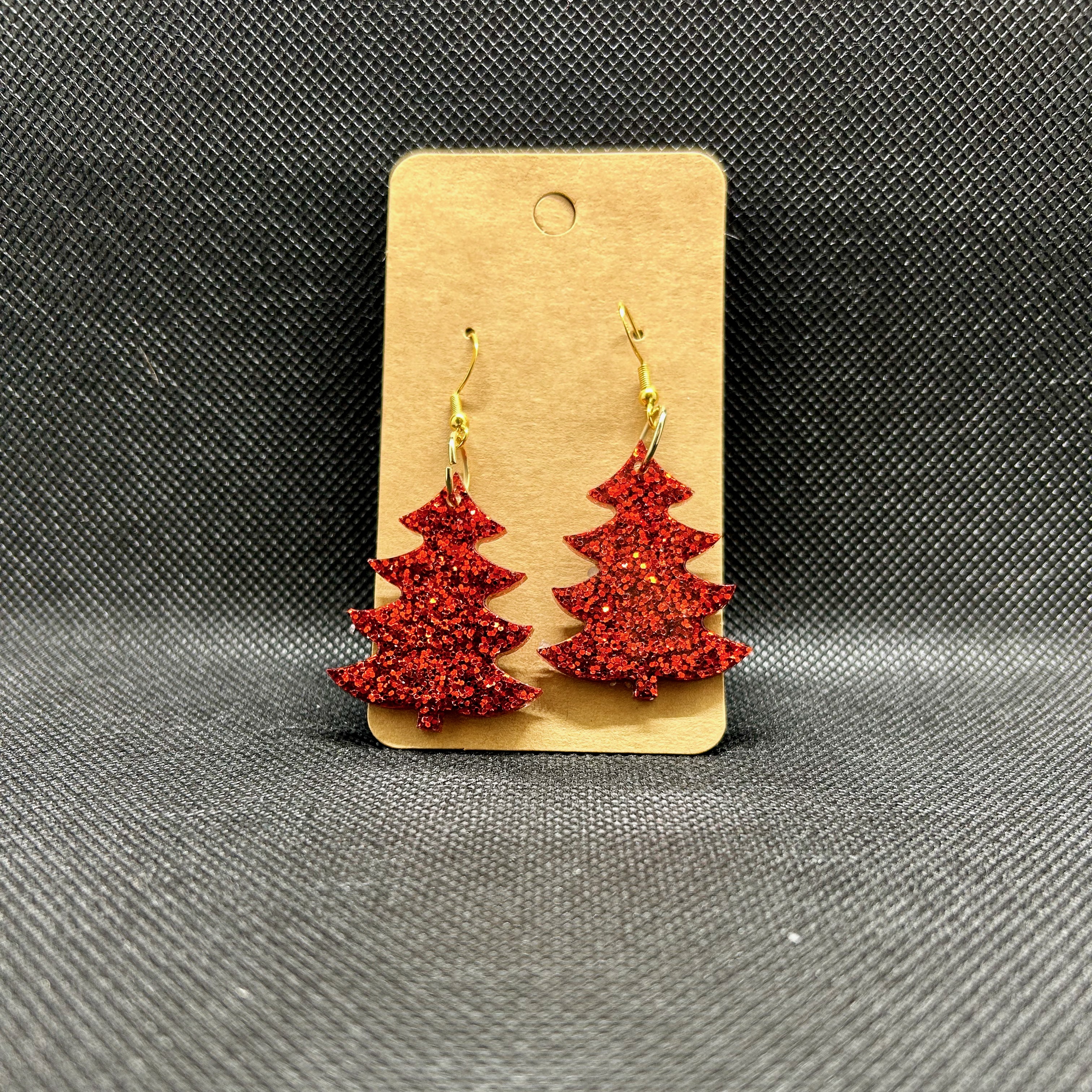 Christmas tree earrings