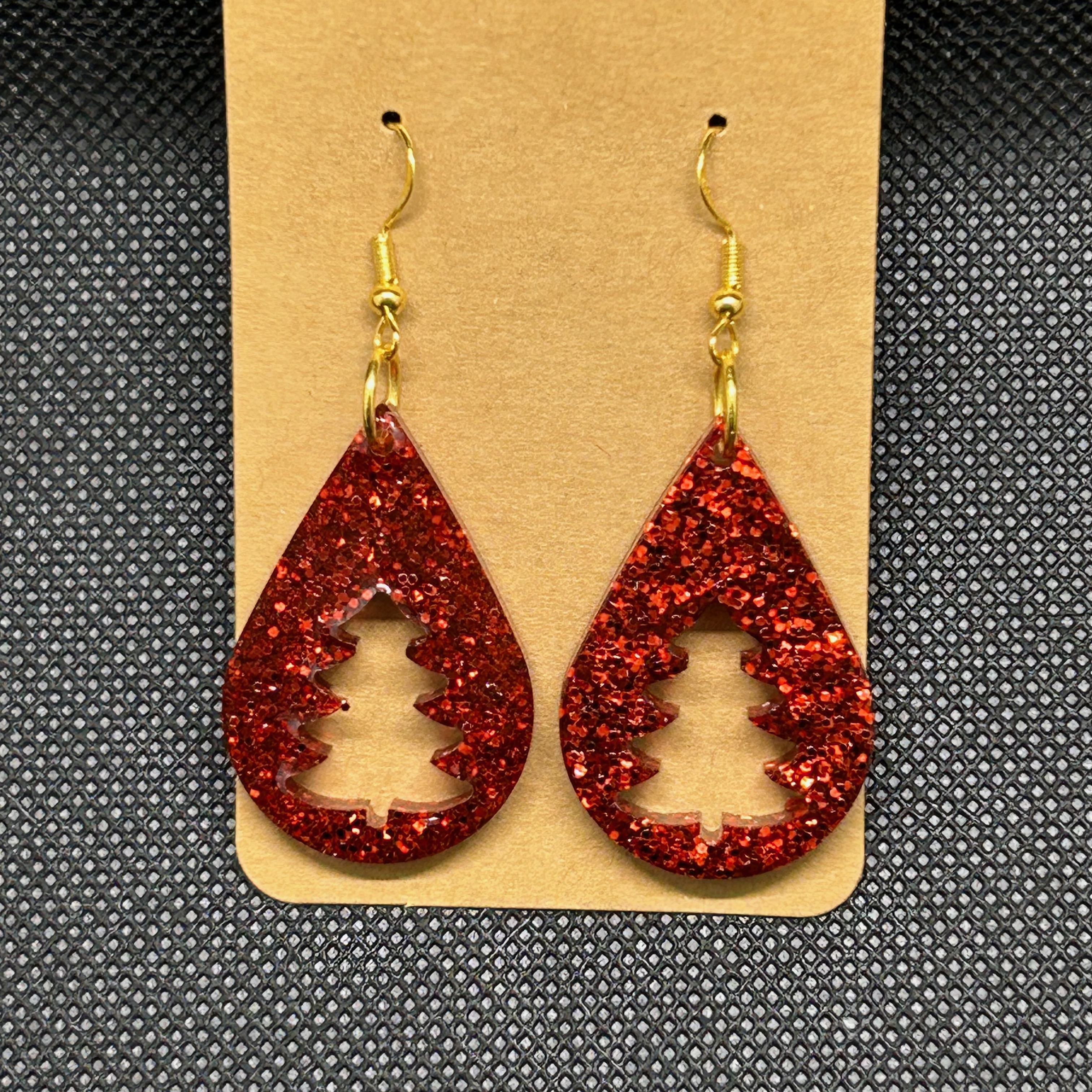 Christmas tree earrings