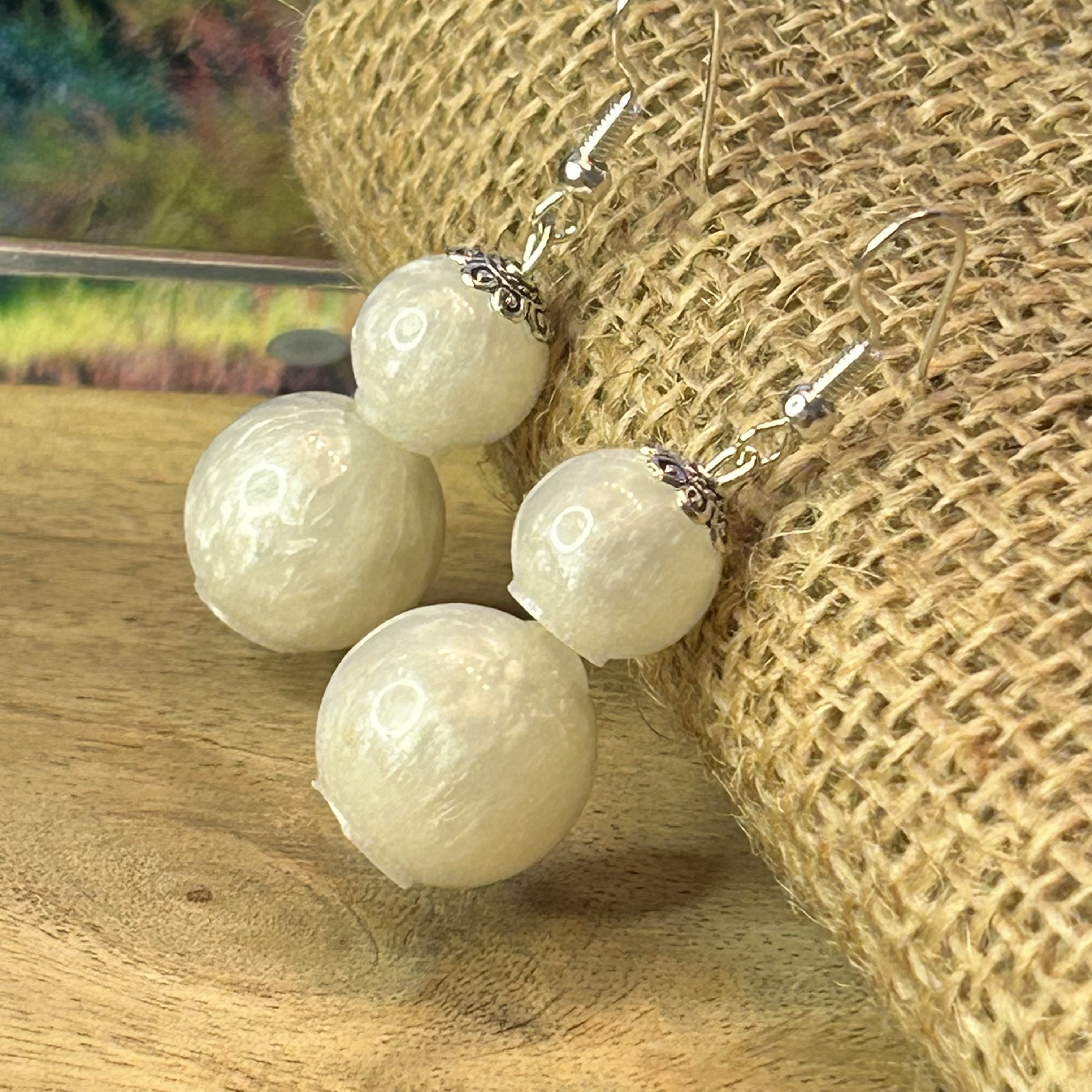Shell pearl earrings